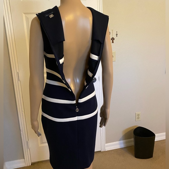 NWOT Tommy Hilfiger Navy Fitted Dress - Picture 10 of 12